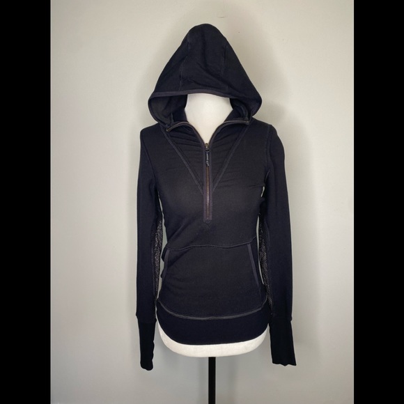 Free People Movement Markle Mesh Hooded Zip top - Picture 3 of 11